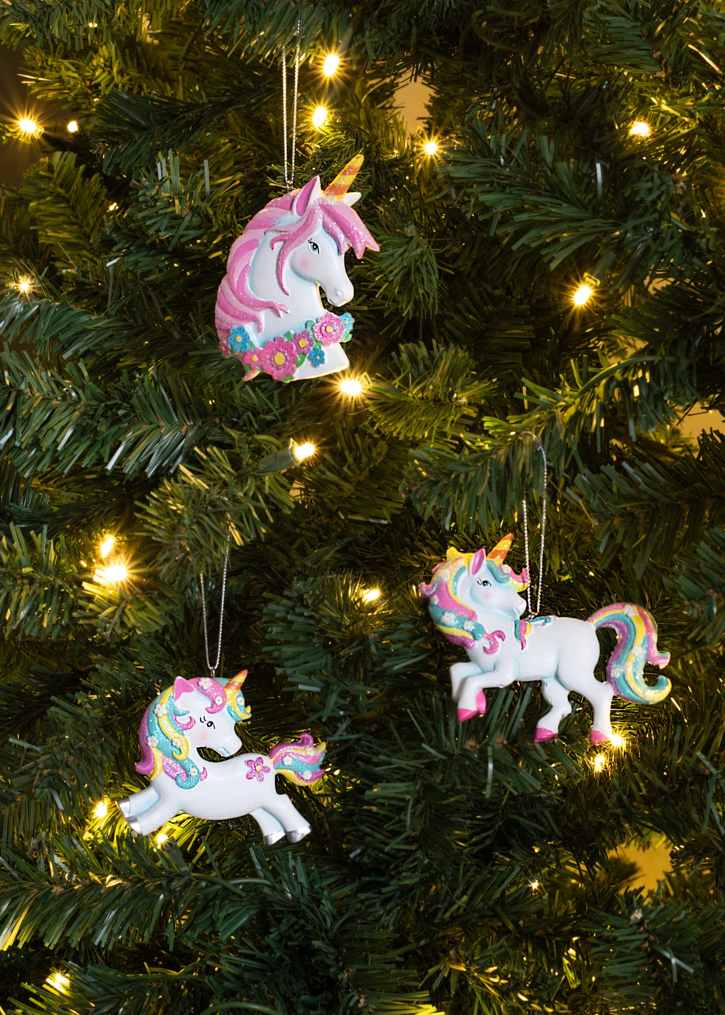 Amazon.co.jp: Kurt S. Adler 奇抜なレインボーユニコーン 3.25インチ